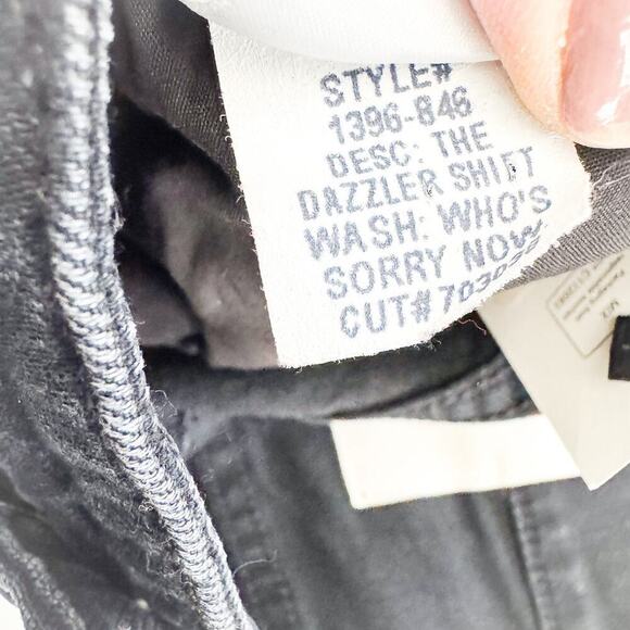 Mother Superior The Dazzler Shift Who's Sorry Now Black Denim Jeans Size 25 - Picture 9 of 10